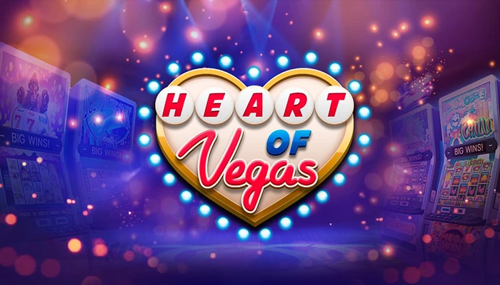 Logo of heart of vegas online pokie